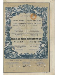 VILLE DE PARIS - 1 OBBLIGAZIONE 1932