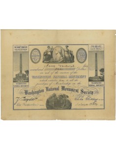 WASHINGTON NATIONAL MONUMENT SOCIETY - FIRMA ZACHARY TAYLOR