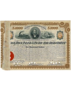 CHICAGO ROCK ISLAND AND PACIFIC RAILROAD COMP. - FIRMA W. ROCKEFELLER