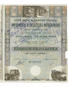 S.A. DE PUB. PERIODIQUES IMP. E DESFOSSES NEOGRAVAURE 2500 FRC