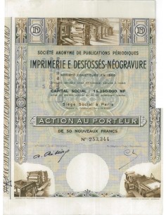 S.A. DE PUB. PERIODIQUES IMP. E DESFOSSES NEOGRAVAURE 50 FRC
