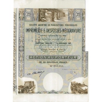 S.A. DE PUB. PERIODIQUES IMP. E DESFOSSES NEOGRAVAURE 50 FRC