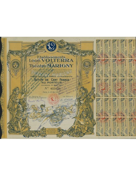 ETABLISSEMENTS LEON VOLTERRA ET THEATRE MARIGNY 1 AZIONE