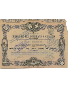 COMP. DU CHEMIN DE FER D'ORLEANS A CHALONS - 1 OBBLIG. 1870