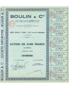 BOULIN E C. - 1 AZIONE DA 10000 FRANCHI