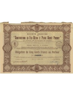 SOC. AN. CONSTRUCTIONS EN FER-BETON ET PIERRE ARMEE PAUCHOT