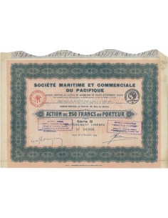 SOC. MARITINE ET COMM. DU PACIFIQUE - 1 AZIONE - 1919