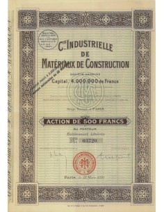 C.IE INDUSTRIELLE DE MATERIAUX DE CONSTRUCTION - 1 AZIONE - 1921
