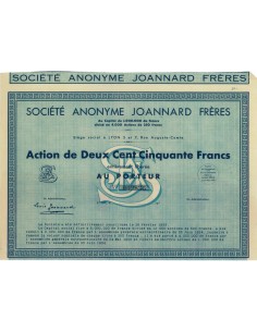 SOC. ANON. JOANNARD FRERES - 1 AZIONE - 1935