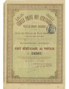 CERCLE PRIVE DES ENTRANGERS - 1 AZIONE - 1894
