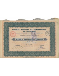 SOC. MARITIME ET COMMERCIALE DU PACIFIQUE - 1 AZIONE 1920