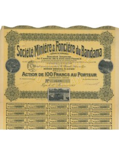 SOC. MINIERE E FONCIERE DU BANDAMA - 1 AZIONE - 1919