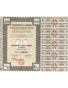 ENTREPRISES CHEMIN ET IND. FONCIERE ROUTIERE - 1 AZIONE 1902