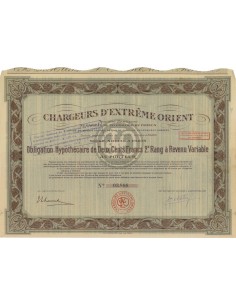 CHARGEURS D'EXTREME ORIENT - OBBLIGAZIONE - 1924