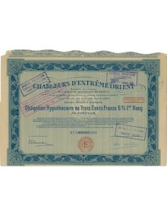 CHARGEURS D'EXTREME ORIENT - OBBLIGAZIONE - 1925