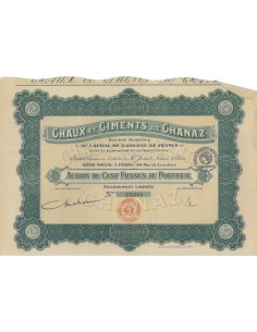 CHAUX ET CIMENTS DE CHANAZ - 1 AZIONE