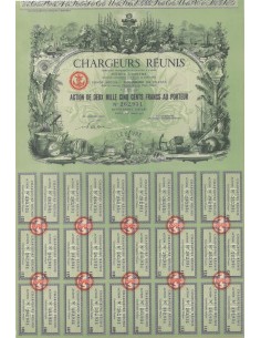 CHARGEURS REUNIS - 1 AZIONE DI 1500 FRANCHI - 1951