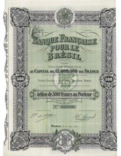 BANQUE FRANCAISE POUR LE BRESIL - 1 AZIONE - 1913