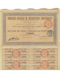 COMP. FRANCAISE DE CONSTRUCIONS INDUSTRIELLES - 1 AZIONE 1920