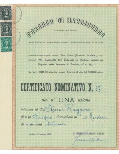 FORNACE DI BAGGIOVARA - 1 AZIONE MODENA 1955