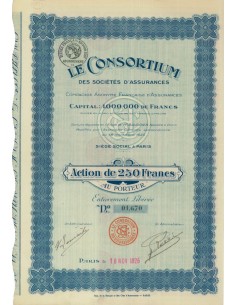 LE CONSORTIUM - 1 AZIONE DA 250 FRANCHI - 1925