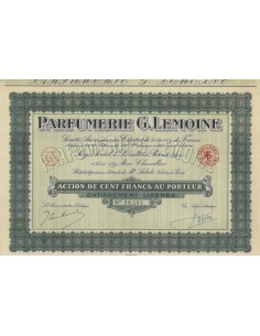PARFUMERIE G. LEMOINE - 1 AZIONE - 1930