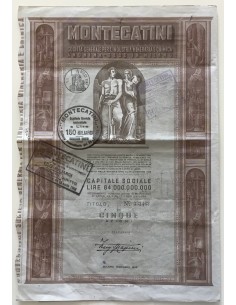 1953 - MONTECATINI - 5 AZIONI - MILANO