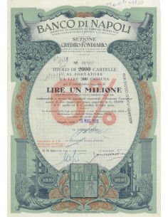 BANCO DI NAPOLI 2000 CARTELLE NAPOLI 1970