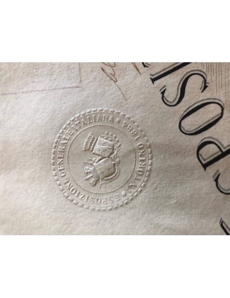 1884 - ESPOSIZIONE GENERALE ITALIANA IN TORINO 75 AZIONI (Illustratore Turletti C.) - TORINO