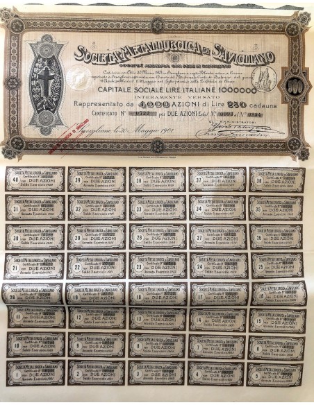 1901 - METALLURGICA DI SAVIGLIANO