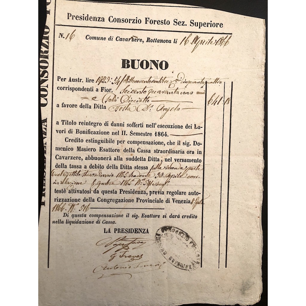 PRESIDENZA CONSORZIO FORESTO SEZ. SUPERIORE...