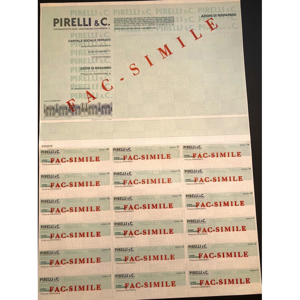 PIRELLI & C. - MILANO - 1983