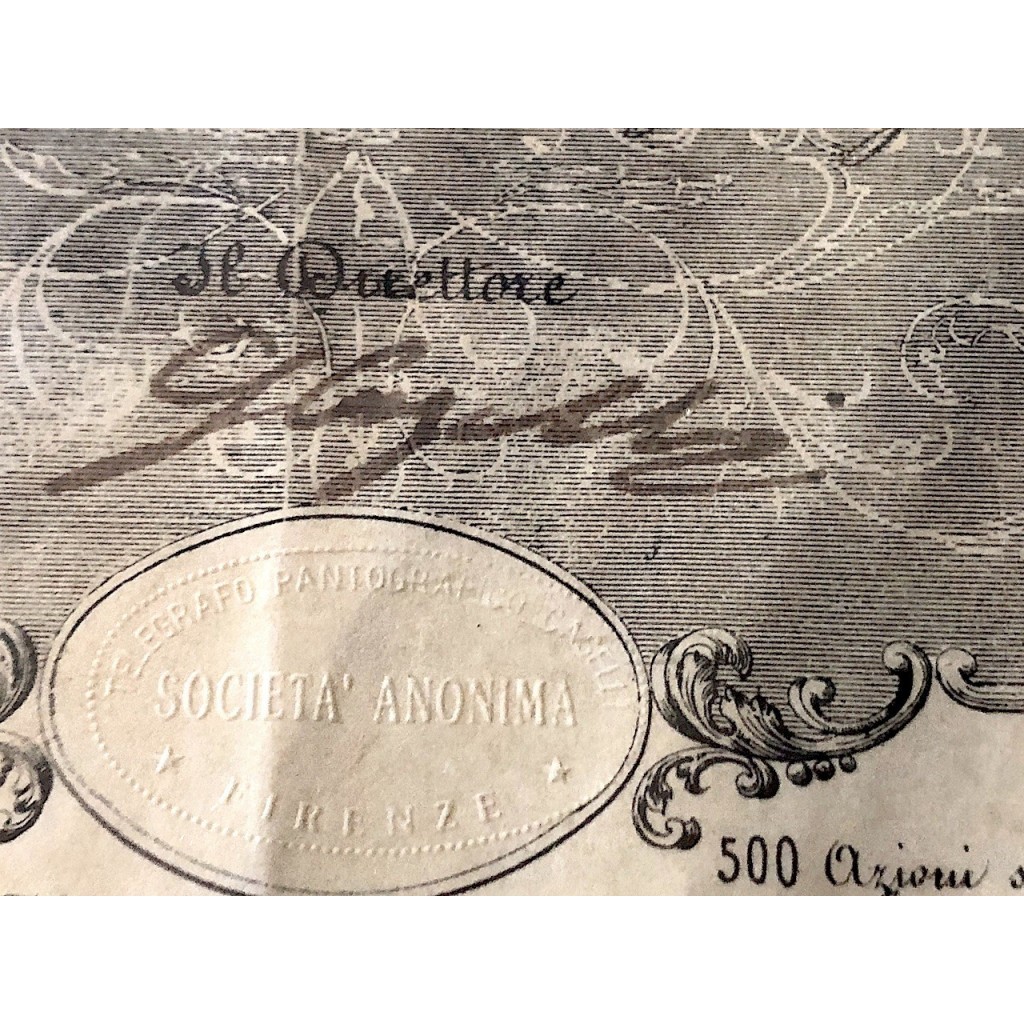 TELEGRAFO PANTOGRAFICO CASELLI S.A. - FIRENZE -...