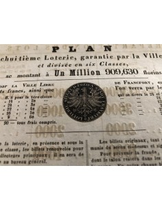 LOTTERIE SIEGEL DER FREIEN STADT FRANKFURT - PLAN 1865 2