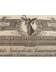 1918 POLIZZA PER GLI UFFICIALI COMBATTENTI ISTITUTO... 2