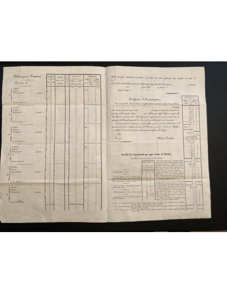 1830 - SOCIETA' REALE D'ASSICURAZIONE GENERALE - POLIZZA D'ASSICURAZIONE - TORINO