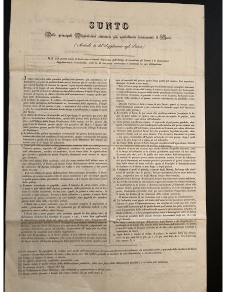 1830 - SOCIETA' REALE D'ASSICURAZIONE GENERALE - POLIZZA D'ASSICURAZIONE - TORINO