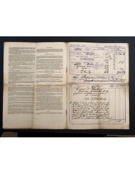 1914 - RIUNIONE ADRIATICA DI SICURTA' - POLIZZA INCENDIO - CUNEO