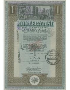 MONTECATINI - 1 AZIONE MILANO 1948