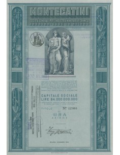 MONTECATINI - 1 AZIONE MILANO 1953