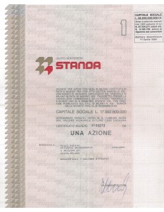 STANDA - UNA AZIONE MILANO 1987