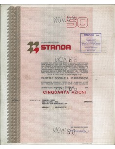 STANDA - 50 AZIONI MILANO 1973
