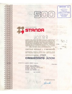 STANDA - 500 AZIONI MILANO 1974