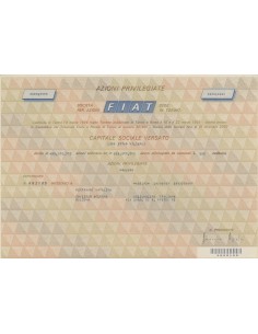 FIAT - AZIONI PRIVILEGIATE TORINO 1983
