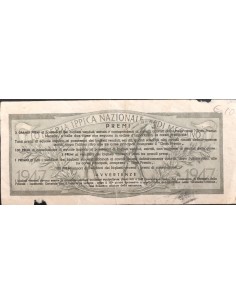 1947 GRANDE LOTTERIA IPPICA NAZIONALE IN MERANO LIRE 50... 2