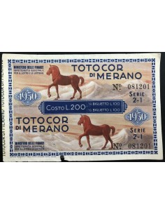 1947 TOTOCOR DI MERANO LIRE 200 SERIE 2-1 N: 081201