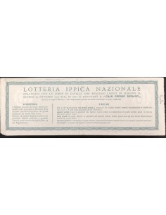 1935 GRANDE LOTTERIA IPPICA NAZIONALE MERANO LIRE 12... 2