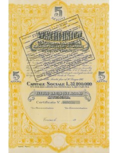 VENCHI-UNICA - 5 AZIONI TORINO 1934