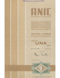 ANIC - 1 AZIONE MILANO 1967