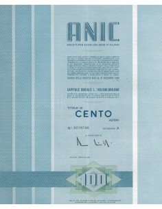 ANIC - 100 AZIONI MILANO 1967